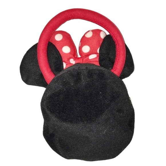 Disney Minnie Mouse Plush Face Purse Disney Gurl’s Purse Handbag - Picture 4 of 6
